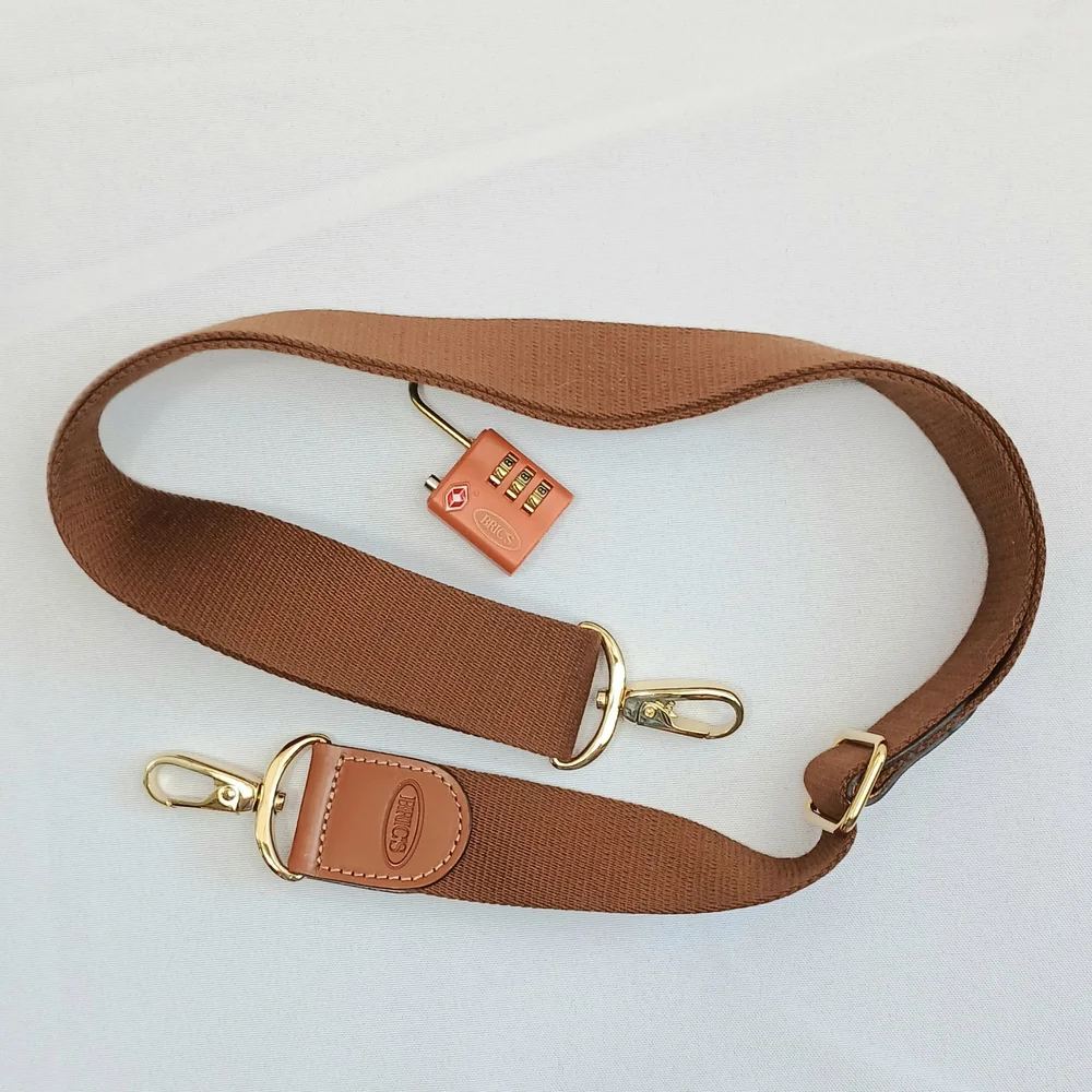 Bric's Dark Ocean Blue - Blue and Brown - Tuscan Train Beauty Case - Travel Bag - Picture 13 of 14